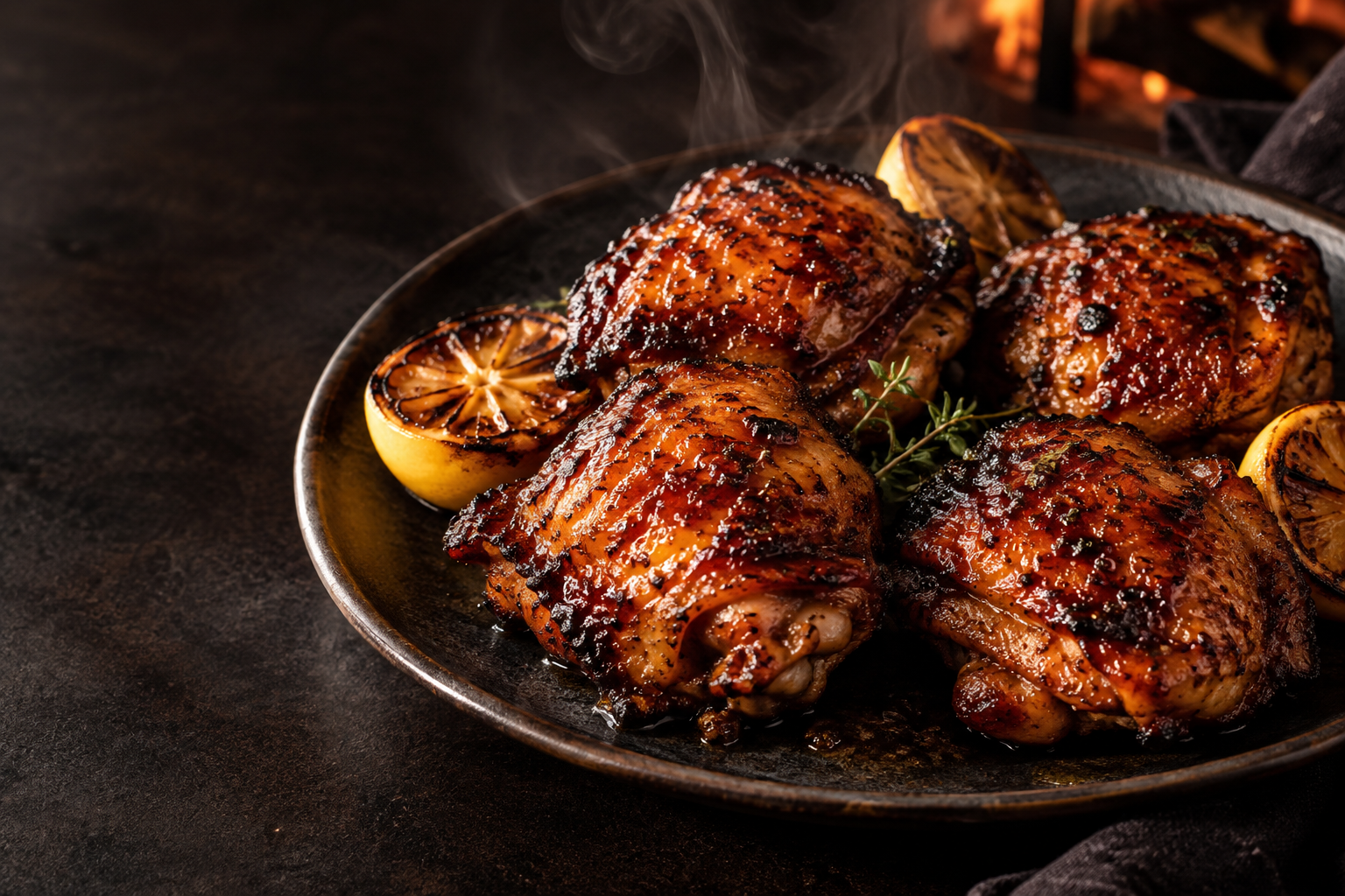 Barbecue chicken test kitchen draft