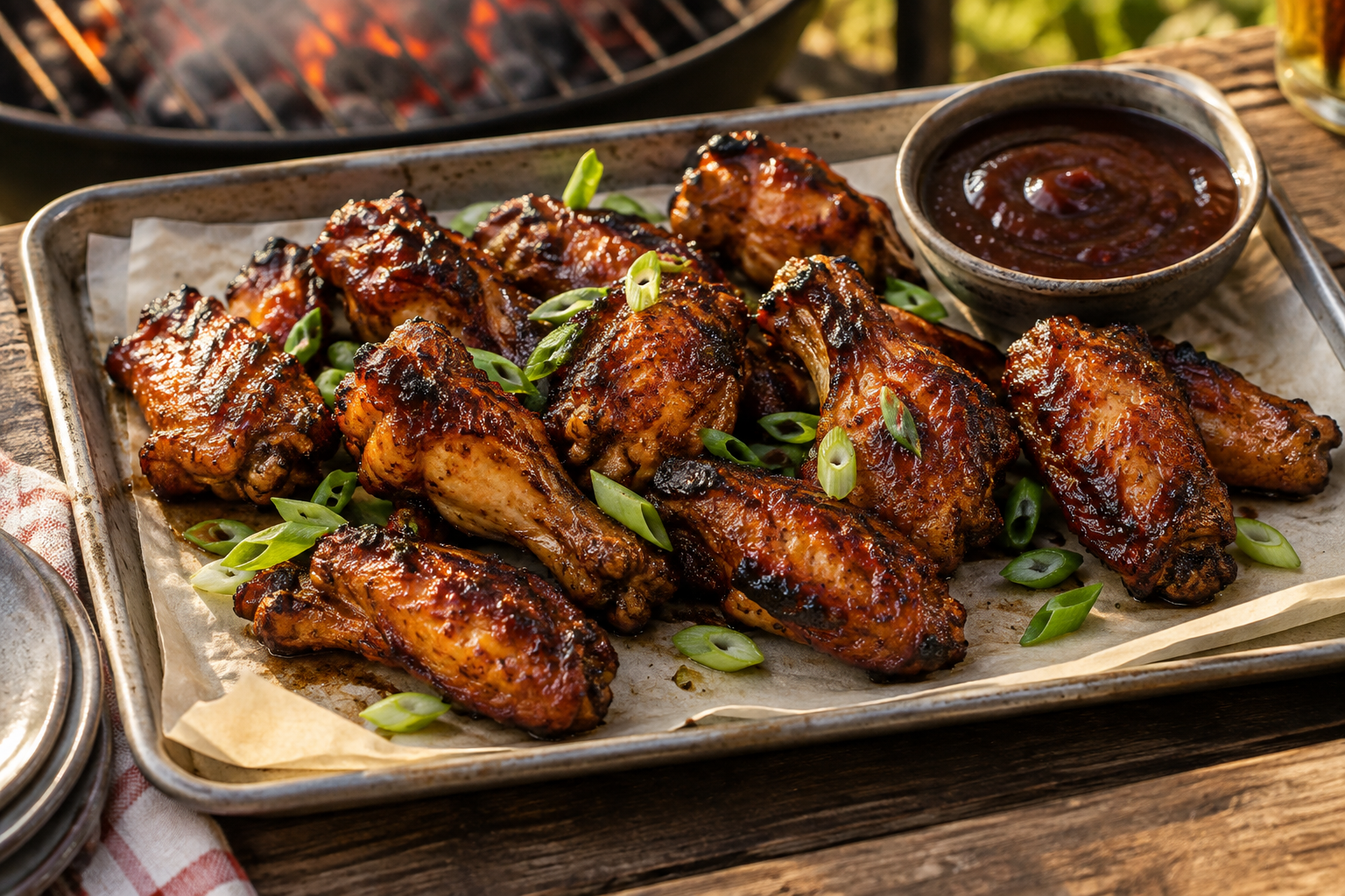Barbecue chicken test kitchen draft